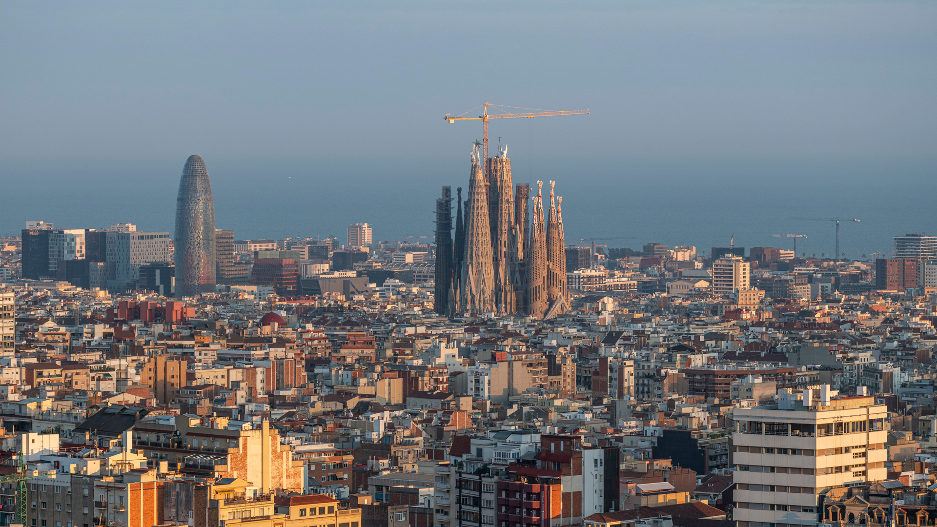 La Sagrada Familia, en el centro de Barcelona