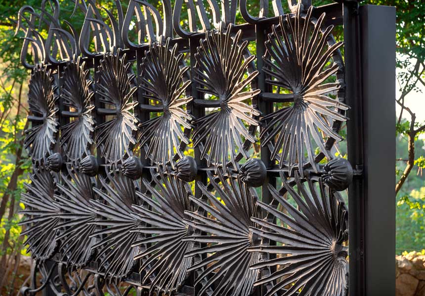 Part of the gate from Casa Vicens